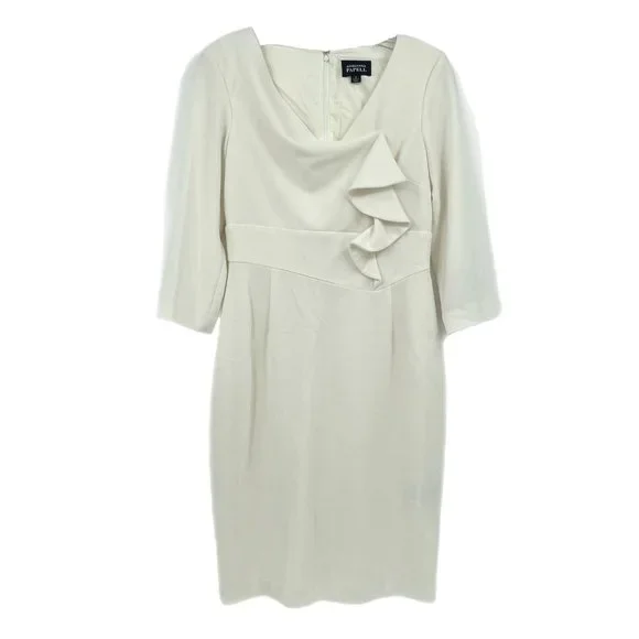 Adrianna Papell | Dresses | Adrianna Papell Cream Pencil Dress Perfect For  Any Occasion | Poshmark